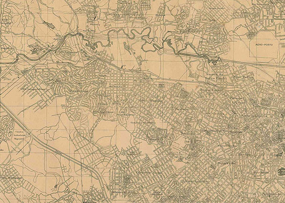 Planta da Cidade de São Paulo e Municípios Circunvizinhos (1943)